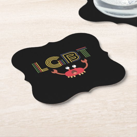 LGBT - Mensenrechten - Cute Crab Kartonnen Onderzetters (Gekanteld)