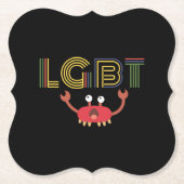 LGBT - Mensenrechten - Cute Crab Kartonnen Onderzetters (Voorkant)
