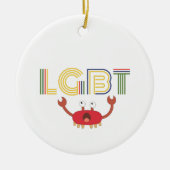 LGBT - Mensenrechten - Cute Crab Keramisch Ornament (Voorkant)