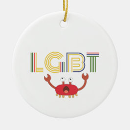 LGBT - Mensenrechten - Cute Crab Keramisch Ornament