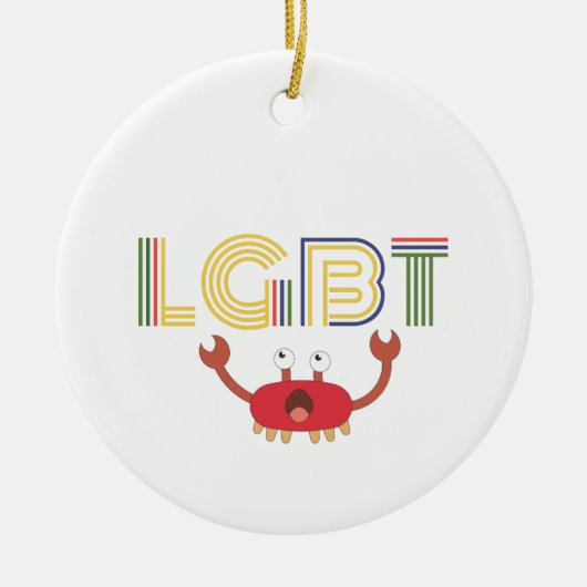 LGBT - Mensenrechten - Cute Crab Keramisch Ornament (Voorkant)