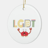 LGBT - Mensenrechten - Cute Crab Keramisch Ornament (Links)