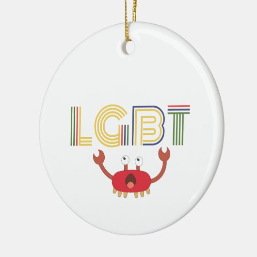 LGBT - Mensenrechten - Cute Crab Keramisch Ornament (Links)