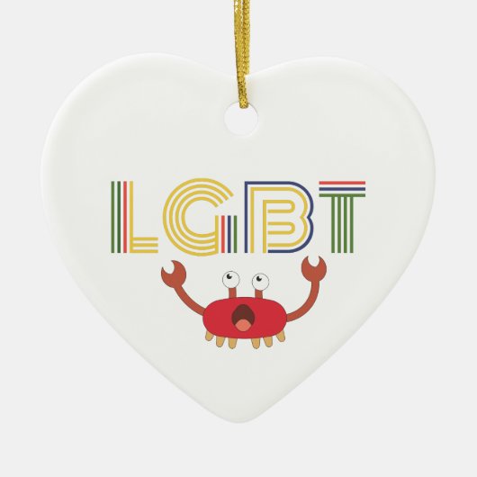 LGBT - Mensenrechten - Cute Crab Keramisch Ornament (Voorkant)