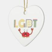 LGBT - Mensenrechten - Cute Crab Keramisch Ornament (Links)