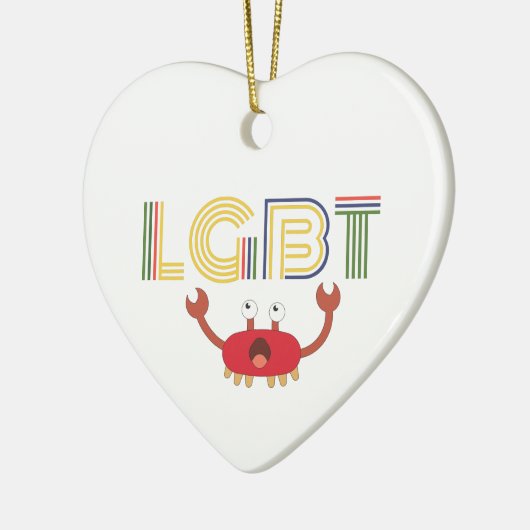 LGBT - Mensenrechten - Cute Crab Keramisch Ornament (Links)