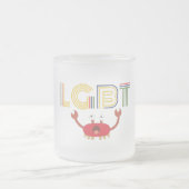 LGBT - Mensenrechten - Cute Crab Matglas Koffiemok (Center)