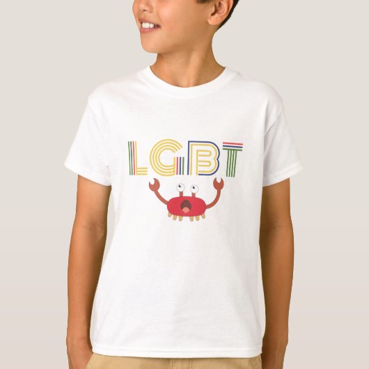 LGBT - Mensenrechten - Cute Crab T-shirt (Voorkant)