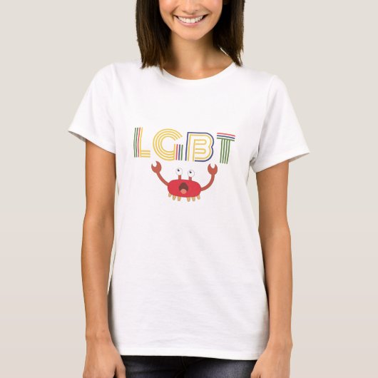 LGBT - Mensenrechten - Cute Crab T-shirt (Voorkant)