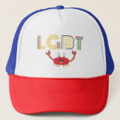 LGBT - Mensenrechten - Cute Crab Trucker Pet (Voorkant)