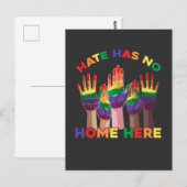 LGBT Mensenrechten Transgender Rainbow Flag Hands Briefkaart (Voorkant / Achterkant)