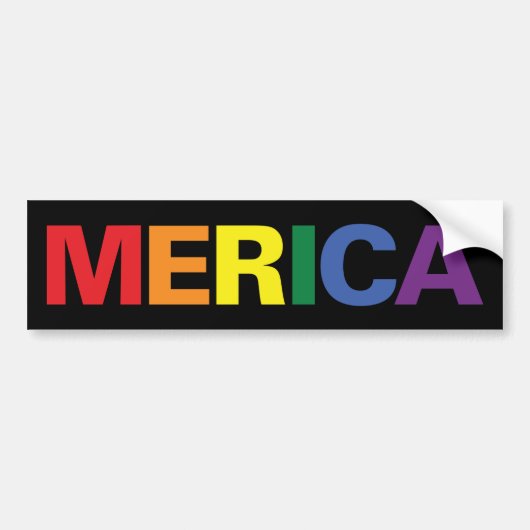 LGBT Merica Bumpersticker (Voorkant)
