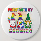 LGBT met mijn gnomen Ronde Button 6,0 Cm (Voorkant)