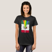 Lgbt Mexico Flag Zip Rainbow Mexican Gay Pride T-shirt (Voorkant volledig)