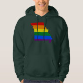 LGBT Missouri, US State flag map Sweatshirt (Voorkant)