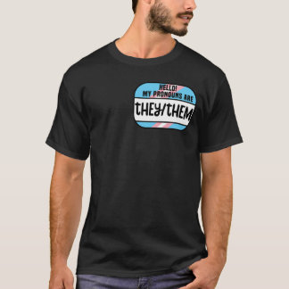 LGBT-naamtag Transgender-woordgroepen die ze trans T-shirt