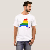 LGBT New York, US State flag map Tanktop (Voorkant volledig)