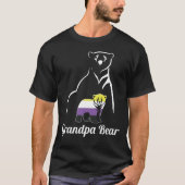 LGBT niet-Binair Beer van de opa Enby niet Binaire T-shirt (Voorkant)