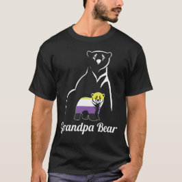 LGBT niet-Binair Beer van de opa Enby niet Binaire T-shirt