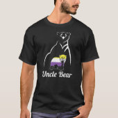 LGBT niet-binaire Beer van oom Enby niet-Binaire P T-shirt (Voorkant)