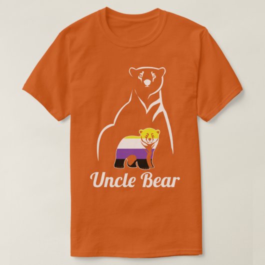LGBT NietBinary Uncle Beer Enby Niet Binary Pride T-shirt (Design voorkant)