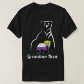 LGBT NonBinary Oma Beer Enby Non Binary Pride T-shirt (Design voorkant)