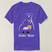 LGBT NonBinary Sister Beer Enby Non Binary Pride T-shirt (Design voorkant)