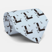 『LGBT.』Number6（L：Black） Stropdas (Opgerold)