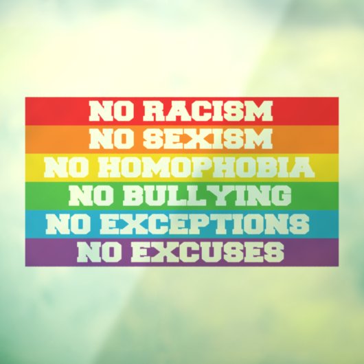 LGBT-offertes Raamsticker (Vel 3)