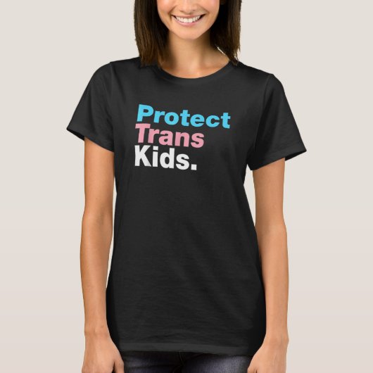 LGBT-ondersteuning beschermt trans-Kind lgbt Pride T-shirt (Voorkant)