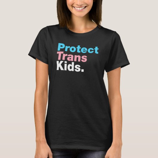LGBT-ondersteuning beschermt trans-Kind lgbt Pride T-shirt (Voorkant)