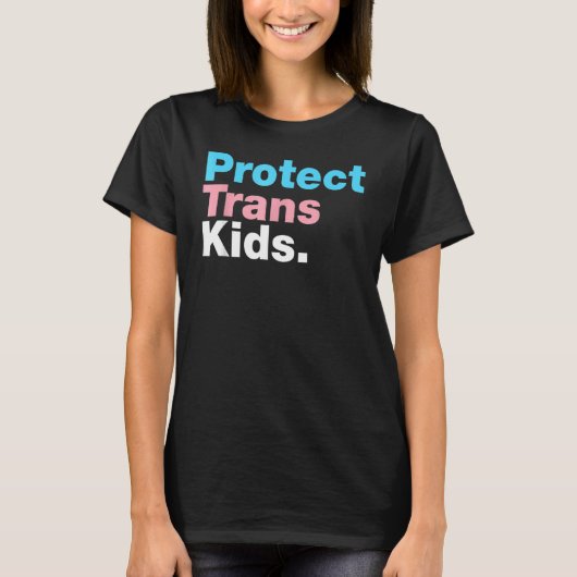 LGBT-ondersteuning beschermt trans-Kind lgbt Pride T-shirt (Voorkant)