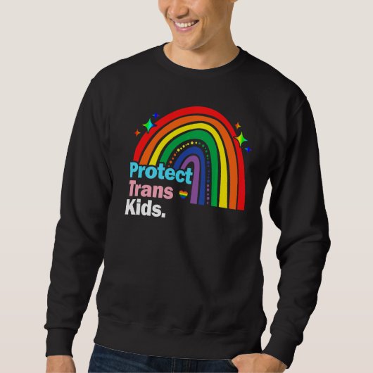 LGBT-ondersteuning beschermt Trans-Kind Pride Lgbt Trui (Voorkant)