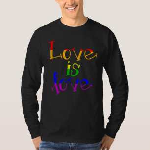 LGBT Ondersteuning Rainbow Pride Liefde Is Liefde  T-shirt