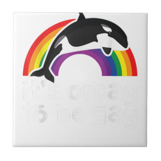 LGBT Orca-walvis: Het is een orkay om een homo-reg Tegeltje