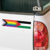 LGBT Palestine Flag Vooruitgang Pride Vlag Bumpersticker (Op Truck)
