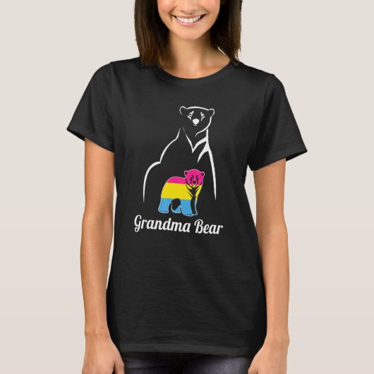 LGBT Panseksueel Oma Beer Pan Pride Flag T-shirt (Voorkant)
