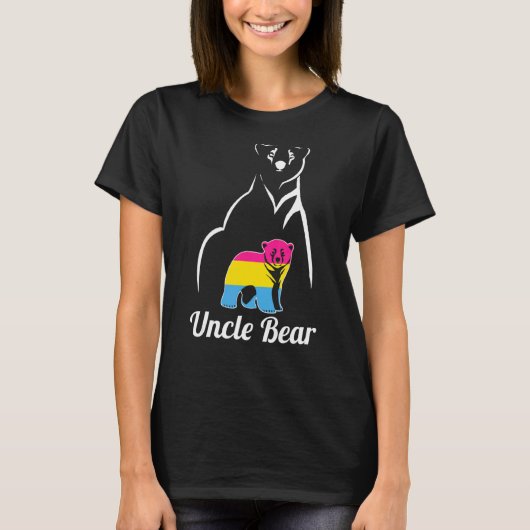 Lgbt Pansexual oom Beer Pan Pride Flag T-shirt (Voorkant)