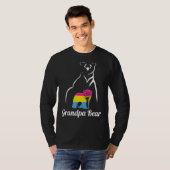 LGBT Pansexual Opa Beer Pan Pride Flag T-shirt (Voorkant volledig)