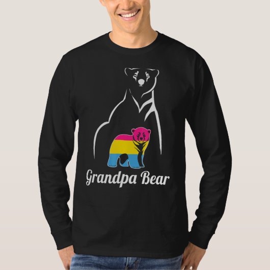LGBT Pansexual Opa Beer Pan Pride Flag T-shirt (Voorkant)