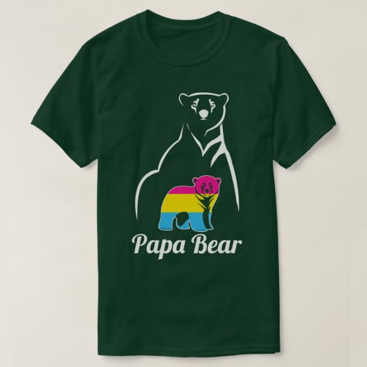 LGBT Pansexual Papa Beer Pan Pride Flag T-shirt (Design voorkant)