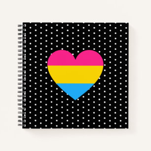 LGBT Pansexual Pride Heart Notitieboek