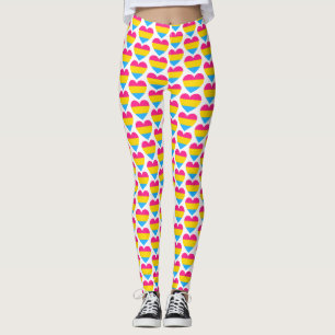 LGBT Pansexual Pride Heart Patroon Leggings