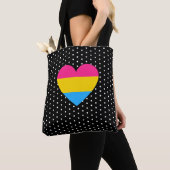 LGBT Pansexual Pride Heart Tote Bag (Dichtbij)