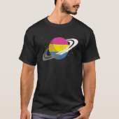 LGBT Pansexuality Vlag Saturnus Pan Queer Equality T-shirt (Voorkant)