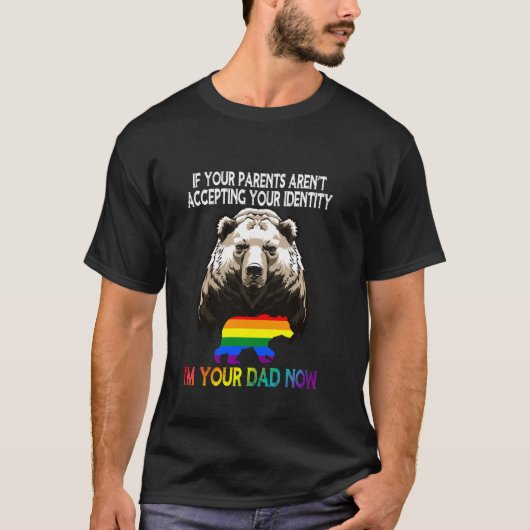 Lgbt papa Beer Gay en Lesbian Pride in je vader T-shirt (Voorkant)