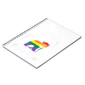 LGBT Papa Beer Gay Pride Equal Rights Rainbow Notitieboek (Linkerzijde)