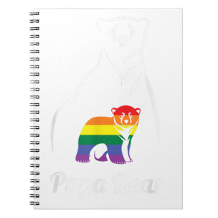 LGBT Papa Beer Gay Pride Equal Rights Rainbow Notitieboek