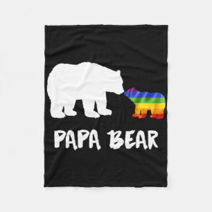 LGBT Papa Beer Papa Lesbische Homo Biual Transgend Fleece Deken