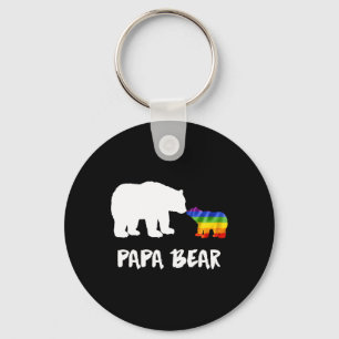 LGBT Papa Beer Papa Lesbische Homo Biual Transgend Sleutelhanger